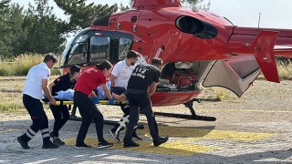 Alanya’da ambulans helikopter 14 yaşındaki kız için havalandı