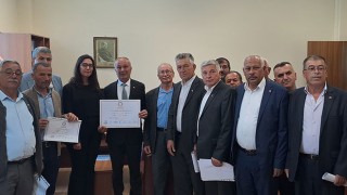Çeltikçi Belediye Başkanı Ramazan Ezin, mazbatasını aldı