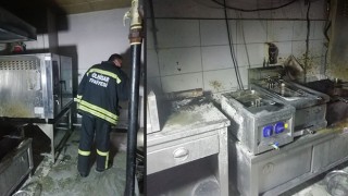 Gölhisar’da öğrenci yurdunun mutfağında çıkan yangın söndürüldü