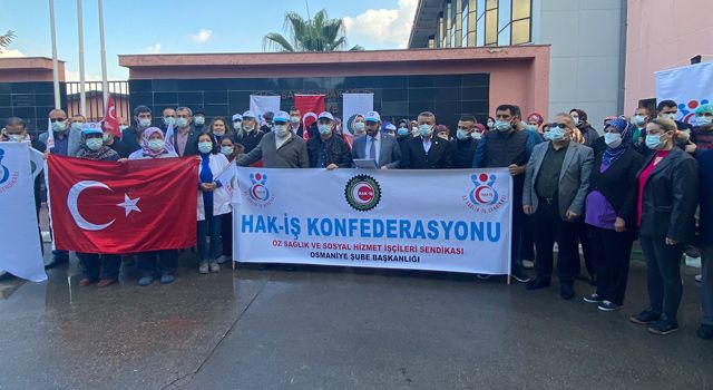 Başkan Taş: "İşçiyi sağlık çalışanı olarak görmeyen anlayışı kabul etmiyoruz"