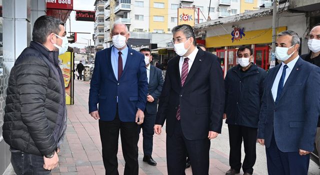 Vali Erdinç Yılmaz, Atatürk Caddesi’nde denetimlerde bulundu