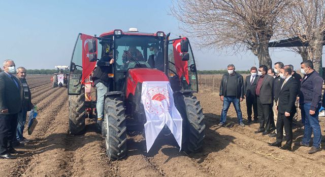 Sezonun ilk mısır tohumları toprakla buluştu