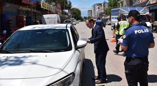 Toprakkale’de, yayalar için trafik güvenliği uygulaması