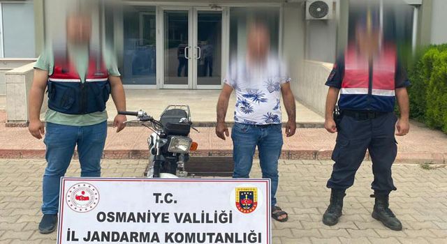 Çaldığı motosikletle yakalandı