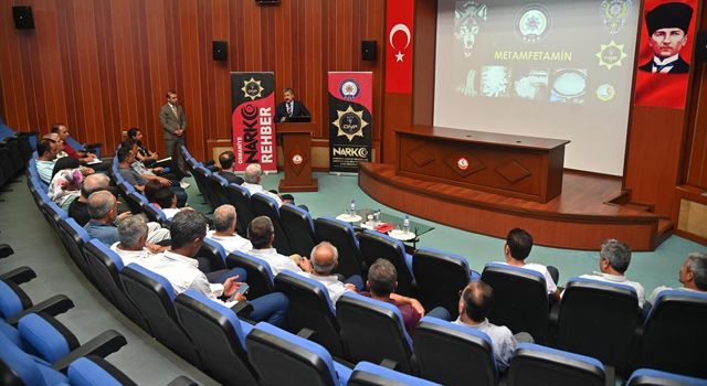 Muhtarlara uyuşturucu ile mücadele semineri