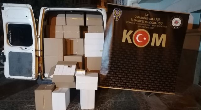 Osmaniye Polisi 7 milyon 732 bin makaron ele geçirdi