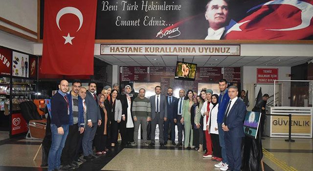 TRSM Danışanlarının eserleri Hastane’de sergilendi