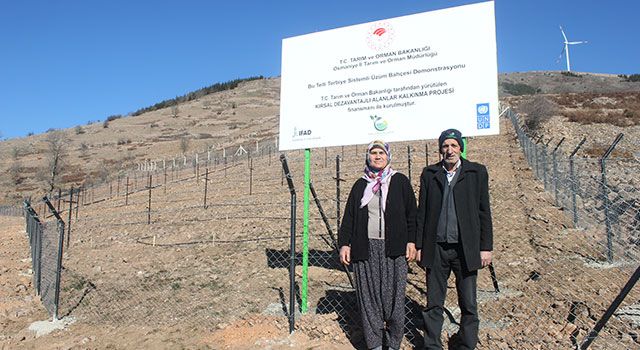 Bahçe’de telli terbiye sistemli üzüm bahçesi kuruldu