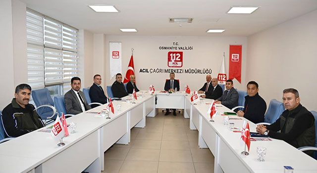 112 Acil Çağrı hizmetleri değerlendirme toplantısı yapıldı