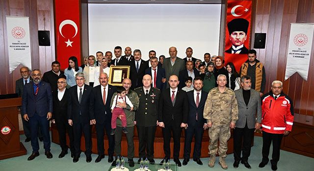 Osmaniye'de Gazilerimize Devlet Övünç Madalyası ve Beratı verildi