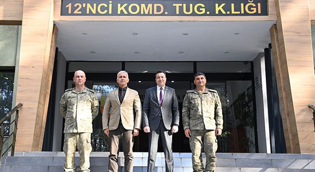 OKÜ Rektörü Turgay Uzun’dan Garnizon Komutanı’na ziyaret