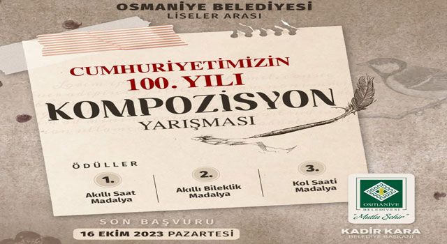 Osmaniye Belediyesi, Kompozisyon Yarışması Düzenliyor