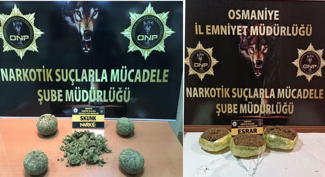 Osmaniye'de 7 Kilo Uyuşturucu Madde Ele Geçirildi