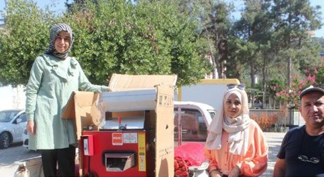 Yoksul Hanelere Salça Makinesi Desteği