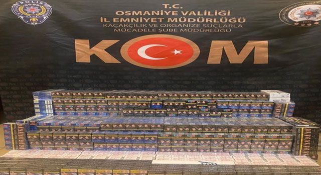 Osmaniye Emniyetinden Kaçak Sigara Operasyonu
