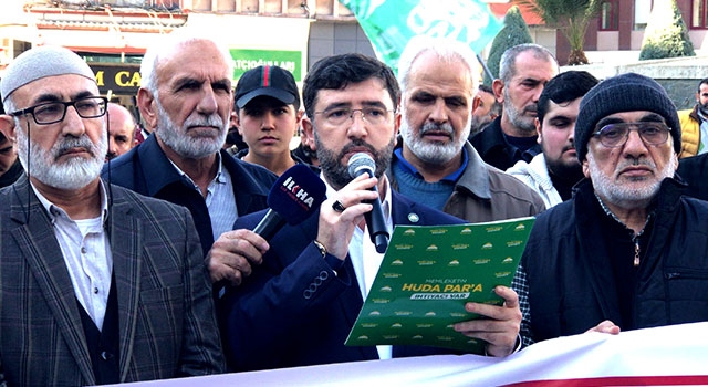 İsrail’in Gazze’ye saldırıları Adana’da protesto edildi