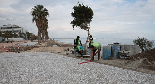 Antalya’da 2. Etap Konyaaltı Sahil Projesi’nde çalışmalar sürüyor