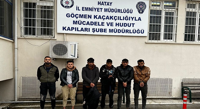 Hatay’da 10 düzensiz göçmen yakalandı