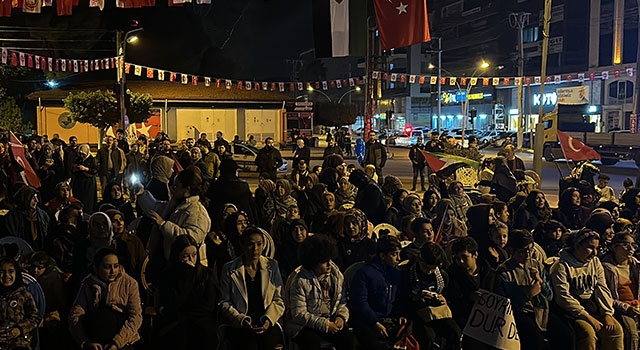 Hatay’da teröre tepki Gazze’ye destek yürüyüşü düzenlendi