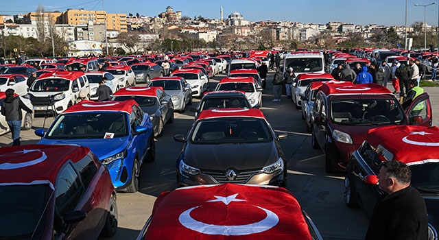 Martı çalışanları ve sürücüleri Yenikapı’da terörü lanetledi