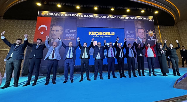 Isparta’da AK Parti Aday Tanıtım Toplantısı düzenlendi