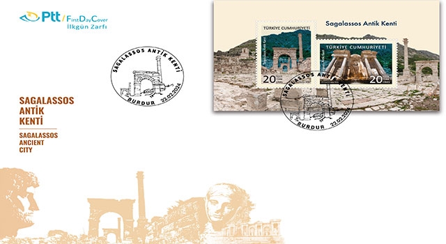 PTT’den ”Sagalassos Antik Kenti” konulu anma pulu ve ilk gün zarfı