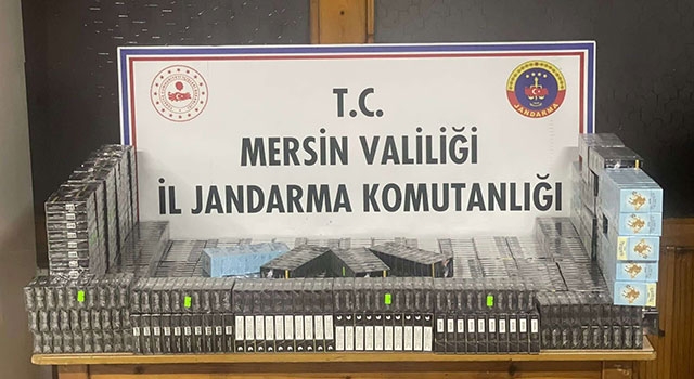 Mersin’de sigara kaçakçılığı iddiasıyla 2 şüpheli yakalandı