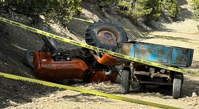 Burdur’da devrilen traktörün altında kalan 1 kişi öldü, 2 kişi yaralandı