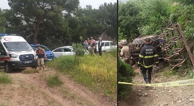 Hatay’da devrilen traktörün altında kalan sürücü öldü