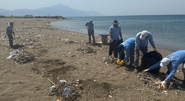 Hatay’da kıyı şeridinde temizlik yapıldı