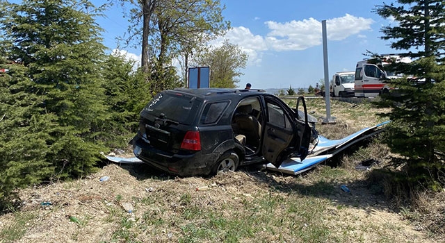 Isparta’da şarampole devrilen otomobilin sürücüsü öldü