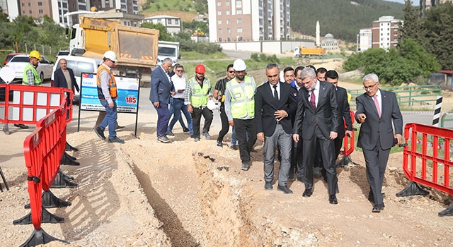 Kahramanmaraş’ta depremde zarar gören alt yapının yenilenmesi çalışmaları sürüyor