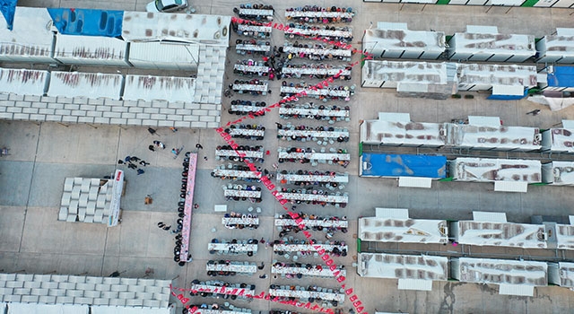 Kahramanmaraş’ta depremzede vatandaşlar ”birlik ve kardeşlik” iftarında buluştu