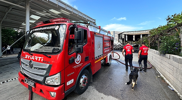 Mersin’de narenciye paketleme tesisinde çıkan yangın söndürüldü