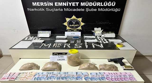 Mersin’de uyuşturucu operasyonunda 4 şüpheli yakalandı