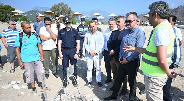 Antalya’nın Çıralı sahilinde caretta carettalar yumurta bırakmaya başladı