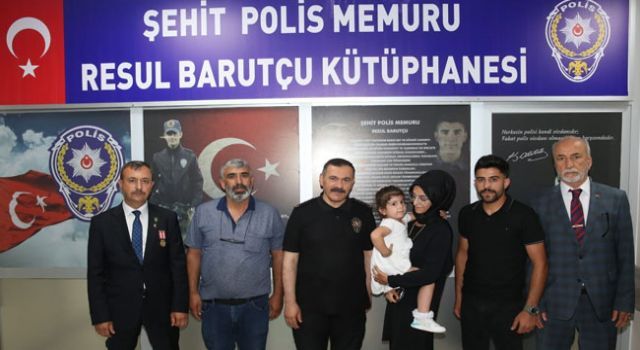 Şehit Polisin Adı Kütüphanede Yaşatılıyor