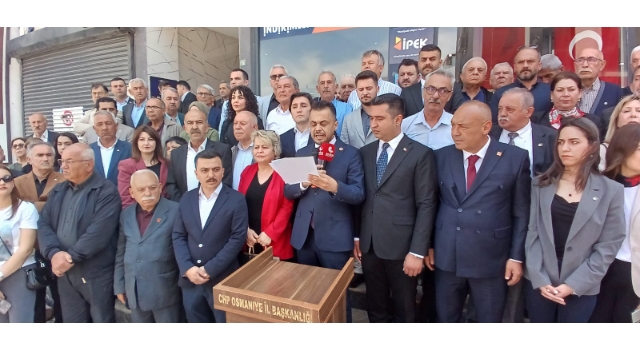 Osmaniye CHP'den Özgür Özel Tepkisi "Korkuyu Yenecek Halktır"