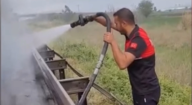 Osmaniye’de Otoyolda Alev Alev Yanan Tanker Korkuttu