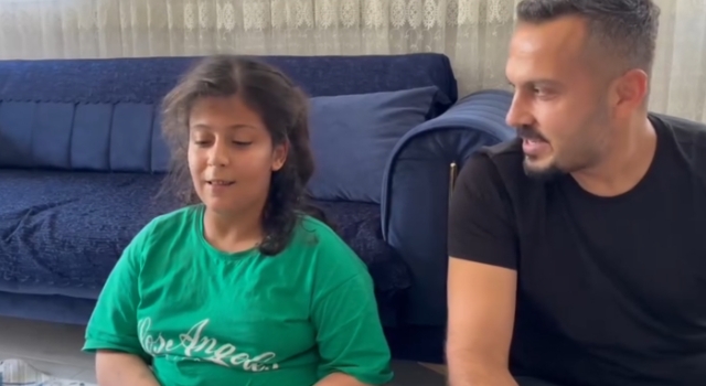 Hidrosefali hastası Kübra’ya karne sürprizi evinde yapıldı