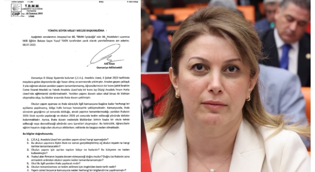 CHP'li Asu Kaya: ÇEAŞ Lisesi 3 Yıldır Neden Bitmedi?