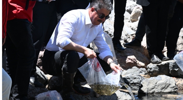 Karacaören Göleti'ne 10 Bin Sazanla Ekolojik Destek