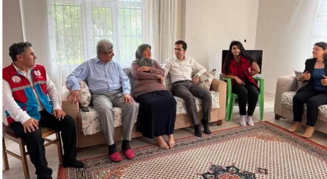 Kaymakam Şahin’den Şehit Annesine ve Gaziye Anlamlı Ziyaret
