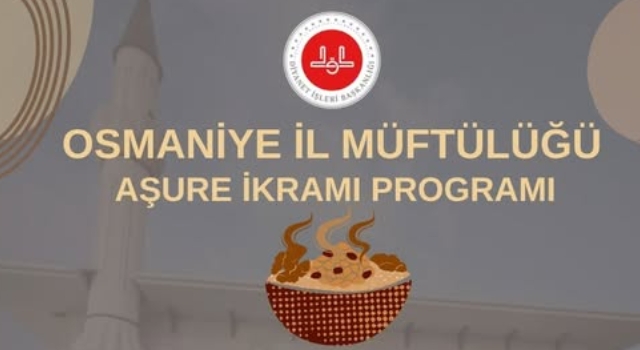 Osmaniye İl Müftülüğü'nden Millet Bahçesi'nde Aşure İkramı