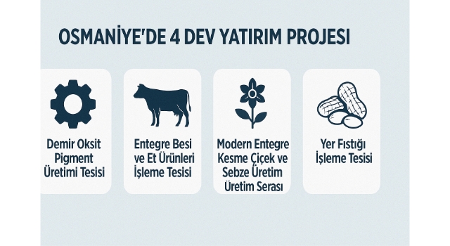 Osmaniye’de 4 Dev Yatırım Projesi İçin Düğmeye Basıldı