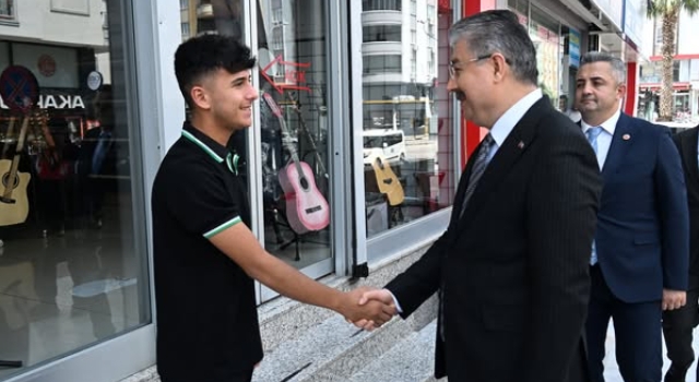 Vali Dr. Erdinç Yılmaz'dan Esnafa Moral Ziyareti