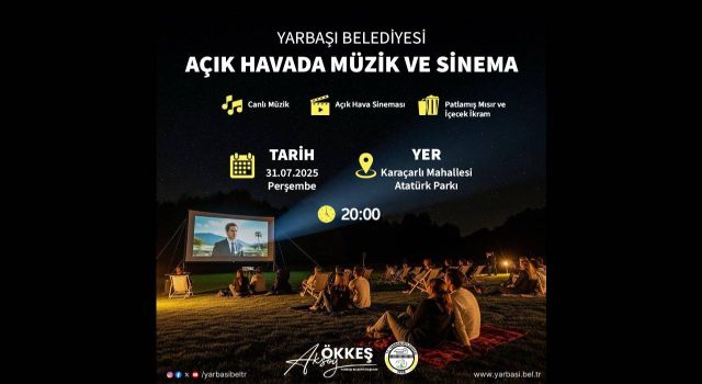 Yarbaşı’nda Açık Hava Sineması Keyfi Başladı