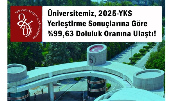OKÜ 2025-YKS’de %99,6 Doluluk Oranına Ulaştı