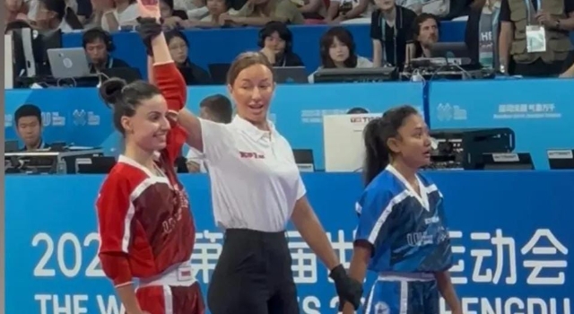 Osmaniyeli Milli Sporcu Aybüke dünya oyunlarında yarı finale çıktı