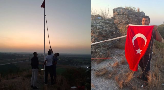 Toprakkale Kalesi’nde Türk Bayrağı Yeniden Dalgalandı